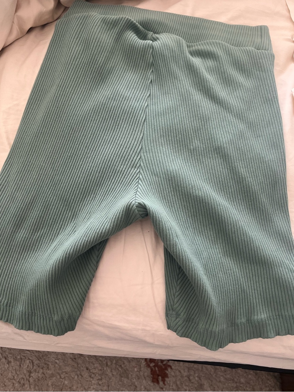 Old Navy Ribbed Bike Shorts in Sage